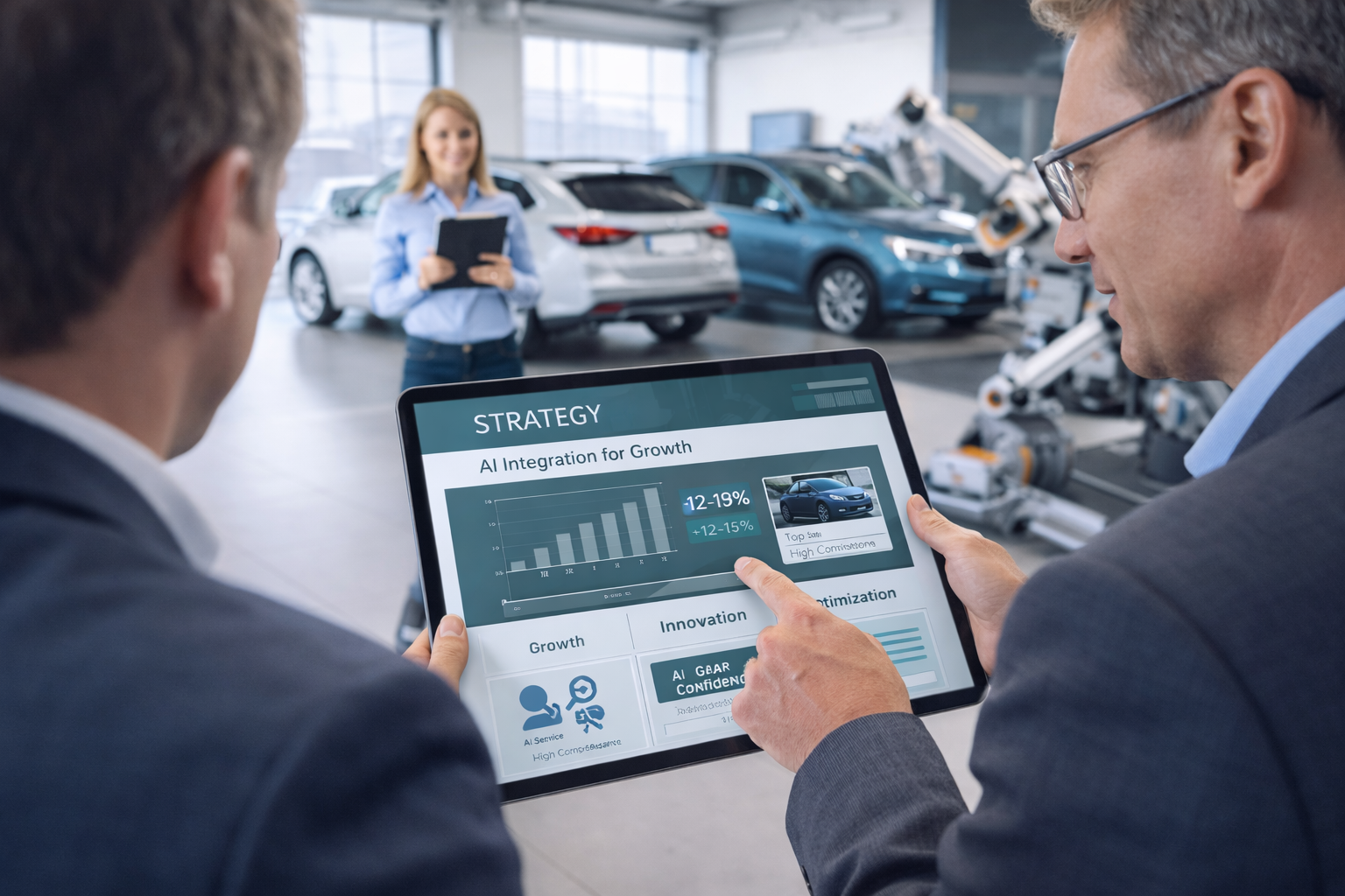 Geschäftsstrategie und KI-Integration im Autohaus