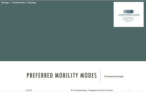 Preferred mobility modes